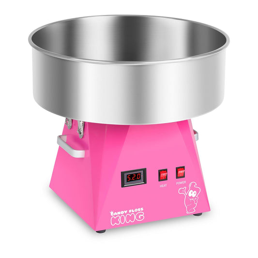 Royal Catering RCZK-1030-W-R Zuckerwattemaschine Profi Rosa