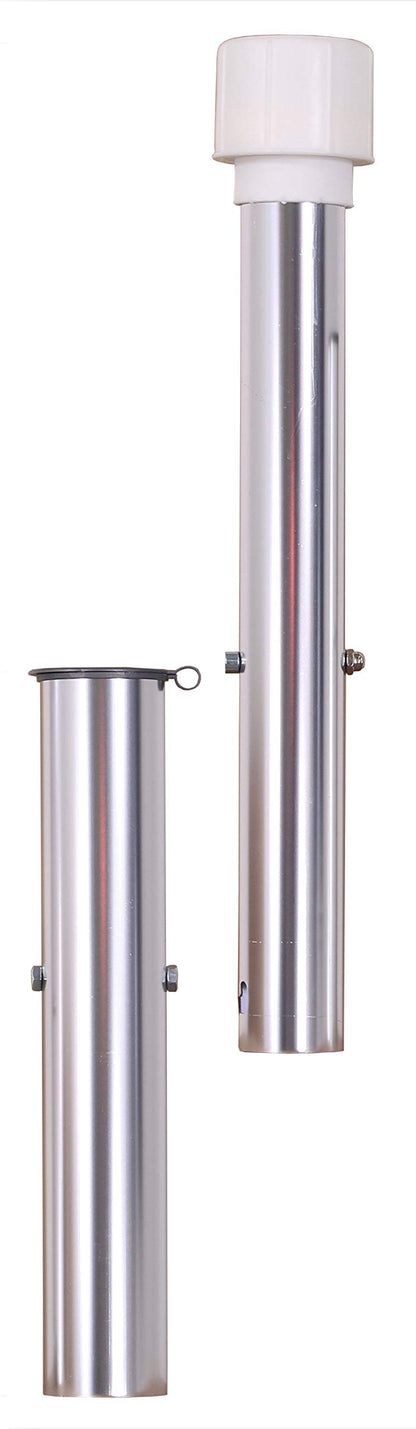 Schneider Bodenhülse 827-00 für Gartenschirme, eloxiertes Aluminium