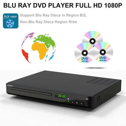 Universal HD Blu-ray Player Kompakt – Region B/2 HDMI