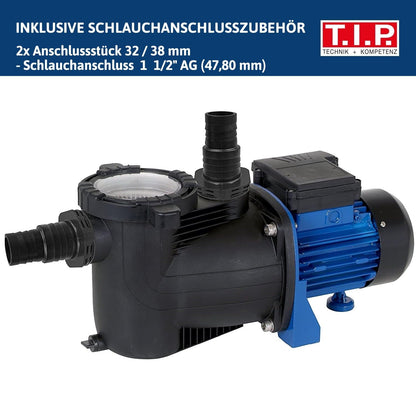 T.I.P. SPP 600 FT Poolpumpe – Filterpumpe mit Vorfilter