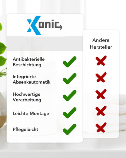 Xonic WC-Sitz MDF170 mit Absenkautomatik, Design-Toilettensitz