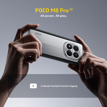 Xiaomi Poco M8 Pro 5G Smartphone, 12 GB + 512 GB, Schwarz