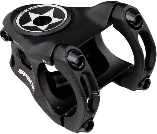 Spank Split Stem Mountainbike Vorbau – Schwarz, 38mm. 38mm Vorbau verbindet Lenker und Gabelschaft am MTB.