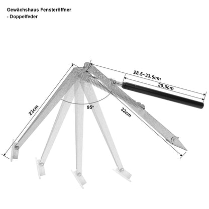 Gimisgu Gewächshaus Fensteröffner automatisch, 14 kg, 2er-Set