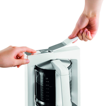 KRUPS KM468210 Kaffee-Druckbrühautomat - Edelstahl, Weiss