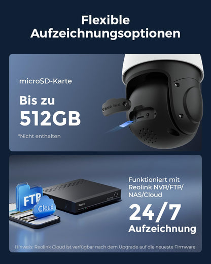 Reolink RLC-823S1 4K PTZ Überwachungskamera mit PoE und 5X Zoom