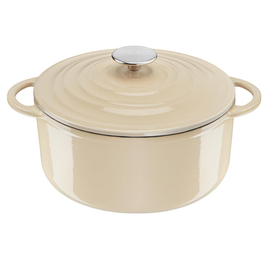 Tefal LOV Gusseisen Kochtopf E25904 25 cm - Beige