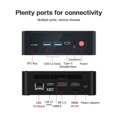 Beelink SER5 Mini PC - AMD Ryzen 5 5500U, 32GB RAM, 500GB SSD