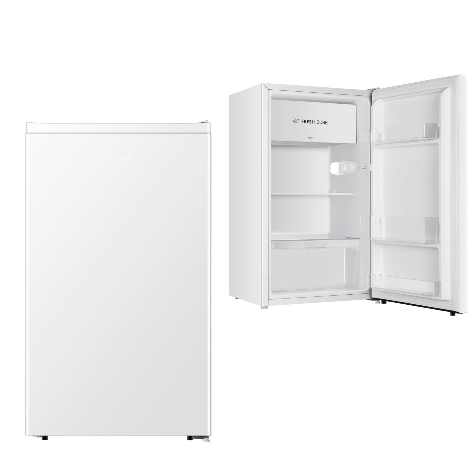 YUNA SINAIDA E Vollraumkühlschrank - Weiss 94L, 84cm. Kompaktes Gerät zur Kühlung von Lebensmitteln im Haushalt.
