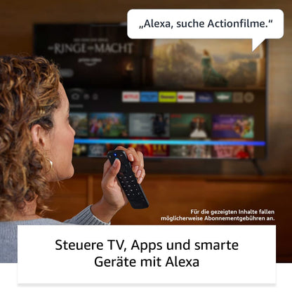 Amazon Alexa-Sprachfernbedienung Pro für Fire TV mit Remote Finder
