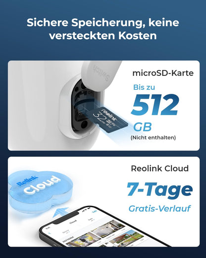 Reolink Argus 3 Ultra 4K Akku Aussenkamera mit Solarpanel