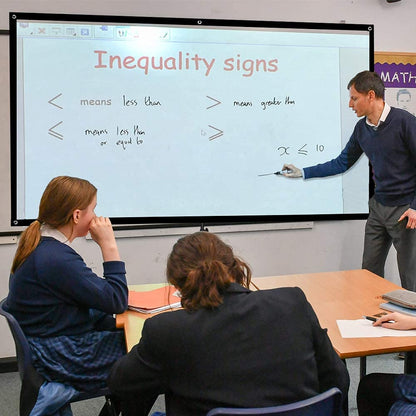 Projektor-Leinwand 100 Zoll mit Ständer - Tragbar 4K HD 16:9