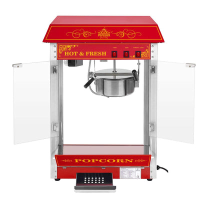Royal Catering RCPS-16.3 Popcornmaschine Retro Vintage Rot
