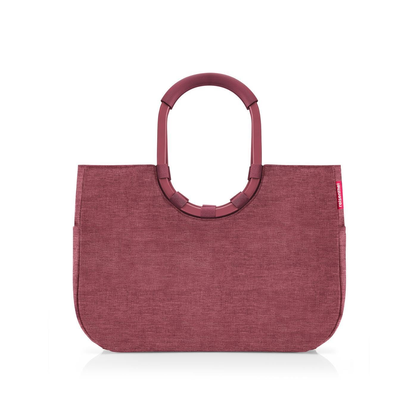 reisenthel loopshopper L twist maroon – Shopper aus recyceltem PET