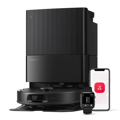 roborock Qrevo Saugroboter mit Wischfunktion - Schwarz (QV35A). Schwarz, rund. Saugt und wischt Böden autonom.