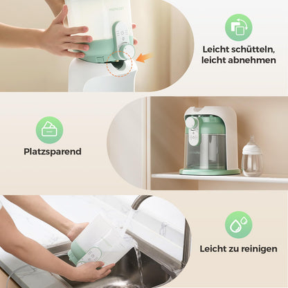 Momcozy Flaschenzubereiter Baby, Dual-Licht, 6 Temperaturstufen