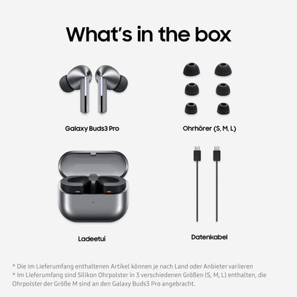 Samsung Galaxy Buds3 Pro In-Ear Bluetooth-Kopfhörer mit ANC, Silver