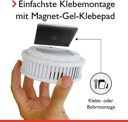 Pyrexx PX-1 Rauchwarnmelder, 4 Stück, 10-Jahres-Batterie, weiss