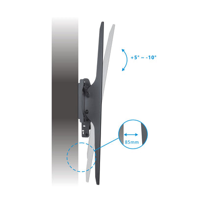 deleyCON Universal TV Wandhalterung - neigbar 60-100 Zoll