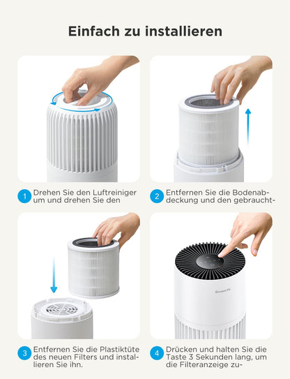 GoveeLife Mini-Luftreiniger HEPA – Smart Alexa Schlafzimmer