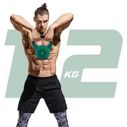 Yes4All BJCC Neopren-Kettlebell 12 kg Dunkelgrün Krafttraining