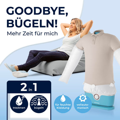 CLEANmaxx Automatischer Hemdenbügler – Bügelsystem inkl. Hosenaufsatz