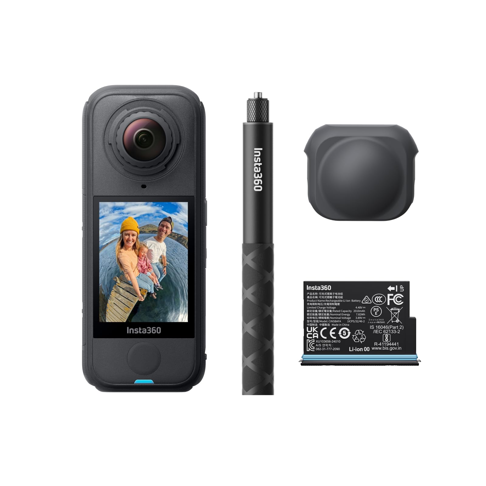 Insta360 X4 Air Starter-Bundle – 8K 360°-Kamera mit Selfie-Stick