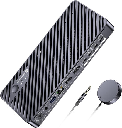 AV Access KVM Switch Docking Station 4K Dual Monitor 100W PD