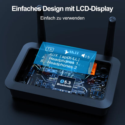 1Mii B03Pro+ Bluetooth 5.3 Audio Adapter Sender Empfänger LDAC