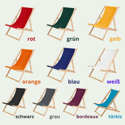 IMPWOOD Liegestuhl aus Buchenholz, klappbar, grau, bis 120 kg