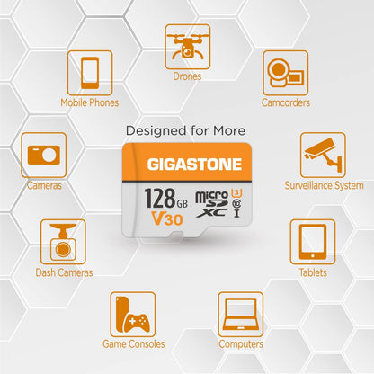 Gigastone microSDXC Speicherkarte 128 GB 2er-Pack inkl. SD-Adapter