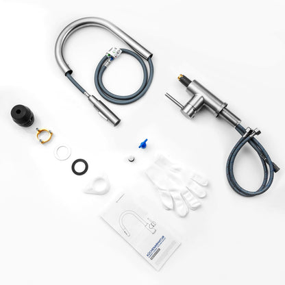 CECIPA SOFETIY Küchenarmatur mit Ausziehbrause - Edelstahl