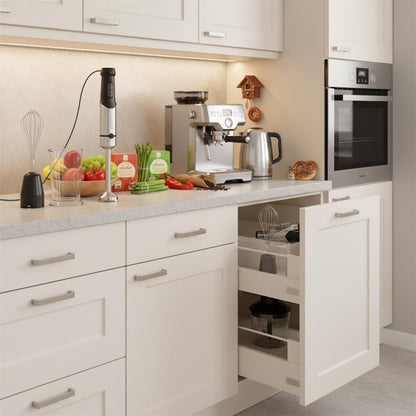 kowdom Stabmixer Set 1200 W mit Zerkleinerer und Milchaufschäumer