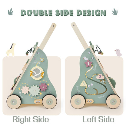 Labebe Lauflernwagen Holz 8in1 – Baby Aktivitätszentrum