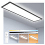 Oraymin LED Panel 120x30 Deckenleuchte Schwarz Dimmbar