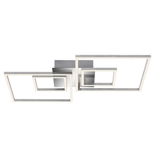 BRILONER LED Deckenleuchte dimmbar drehbar - Chrom-Alu