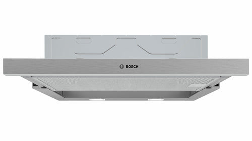 Bosch DFM064W54 Serie 2 Flachschirmhaube, 60cm breite Edelstahl-Einbauhaube zur Umluft- und Abluft-Dunstabsaugung.