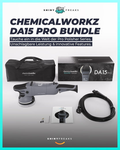 chemicalworkz DA15 Pro Exzenter Poliermaschinen Set - 20-teilig