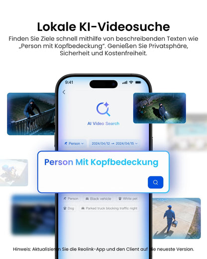 Reolink TrackFlex Floodlight WiFi 4K PTZ Überwachungskamera