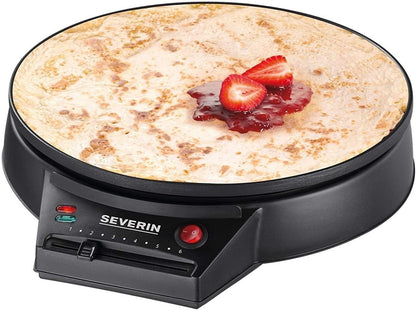 SEVERIN Duo Waffeleisen WA 2106 & Crêpes CM 2198 Set Schwarz