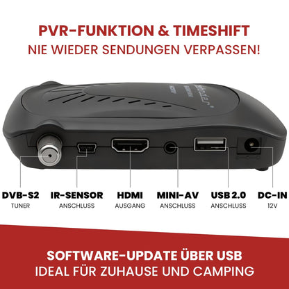 Zehnder HX 2600 Mini Digitaler Sat-Receiver HD mit Aufnahmefunktion