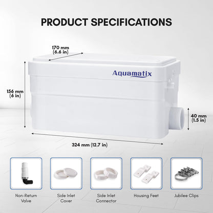 Aquamatix Duscha Duschpumpe Hebeanlage Kompakt – 250W