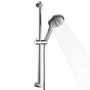 OFFO Duschstangen-Set mit Handbrause, 6 Strahlarten, 70 cm, Chrom und 1,6-m-Schlauch