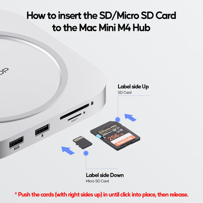 PULWTOP Mac mini M4 Pro Dock - 4TB SSD Gehäuse USB C Hub