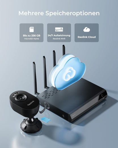 Reolink Lumus-2K 4MP Dualband WLAN Überwachungskamera - Schwarz