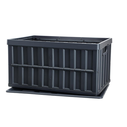 VEVOR Klappbox 65 L mit Deckel, faltbare Aufbewahrungsbox, 3er-Set