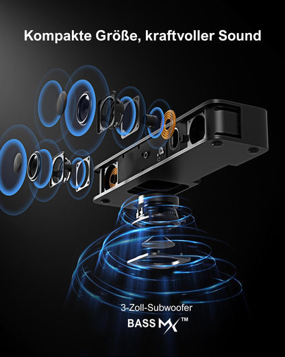 ULTIMEA Solo B30 2.1 Soundbar TV mit integriertem Subwoofer