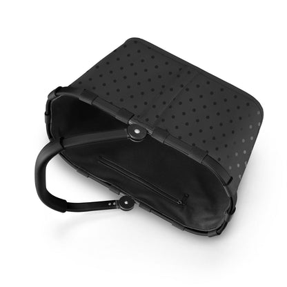reisenthel carrybag frame glossy dots black Einkaufskorb 22 l