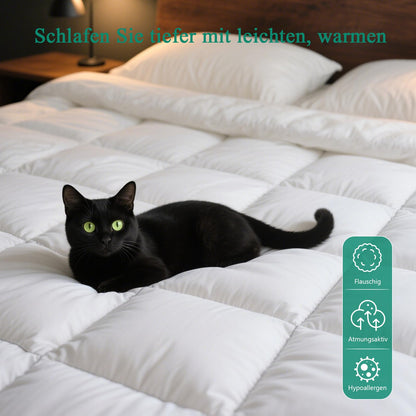 APSMILE Daunendecke Ganzjahr 200x200 – Gänsedaunen Baumwolle