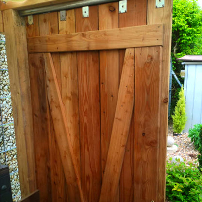 TENDAGGIMANIA Schiebetür Komplettset Eisen verzinkt - 300 cm